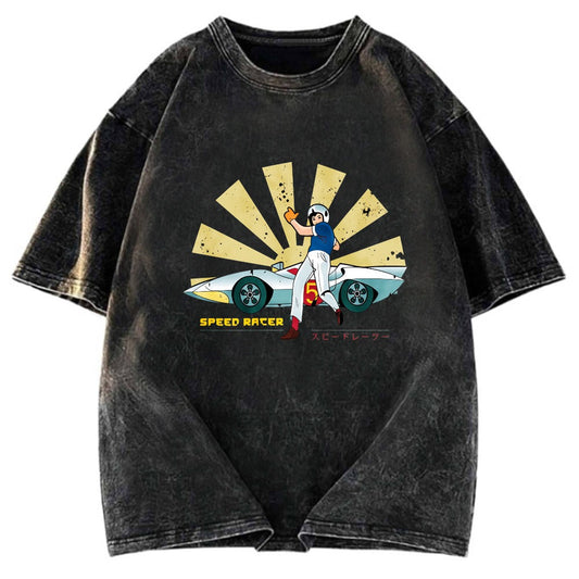 Tokyosol Speed Racer Retro Japanese Washed T-Shirt