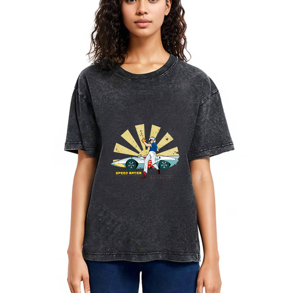 Tokyosol Speed Racer Retro Japanese Washed T-Shirt