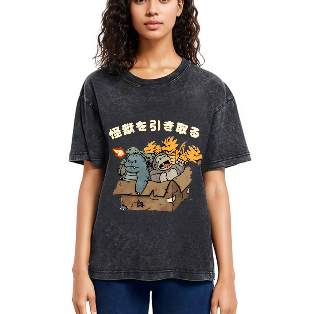 Tokyosol Kaiju Adoption Vintage Washed T-Shirt