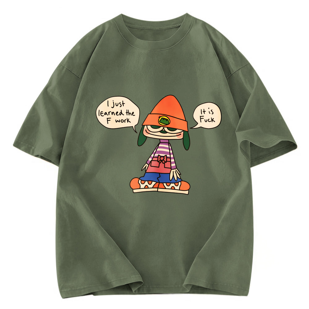 Tokyosol Orange Parapraprapra Vintage Japanese Washed T-Shirt