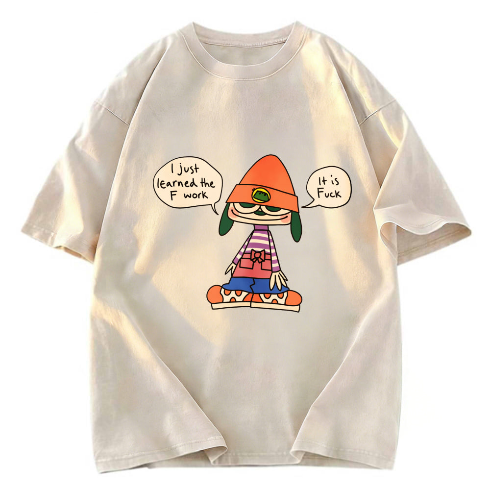 Tokyosol Orange Parapraprapra Vintage Japanese Washed T-Shirt