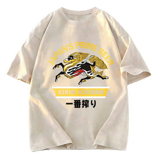 Tokyosol Kirin Ichiban Beer Logo Japanese Washed T-Shirt