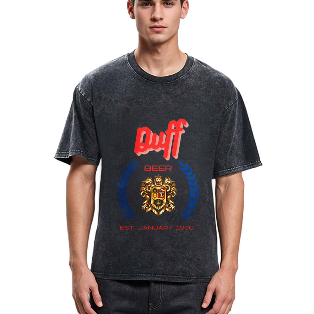 Tokyosol Duff Beer Vintage Washed T-Shirt