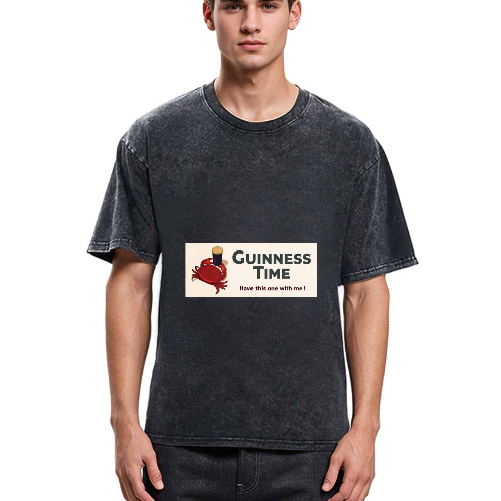 Tokyosol Vintage Guinness Crab Washed T-Shirt