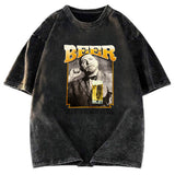 Tokyosol The Three Stooges BEER Breakfast Washed T-Shirt