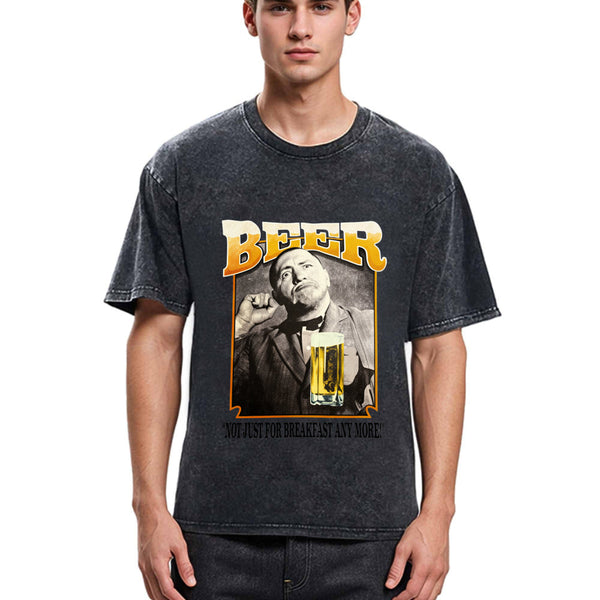 Tokyosol The Three Stooges BEER Breakfast Washed T-Shirt