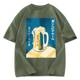 Tokyosol Japanese Vintage Beer Mug Washed T-Shirt
