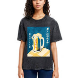 Tokyosol Japanese Vintage Beer Mug Washed T-Shirt