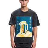 Tokyosol Japanese Vintage Beer Mug Washed T-Shirt