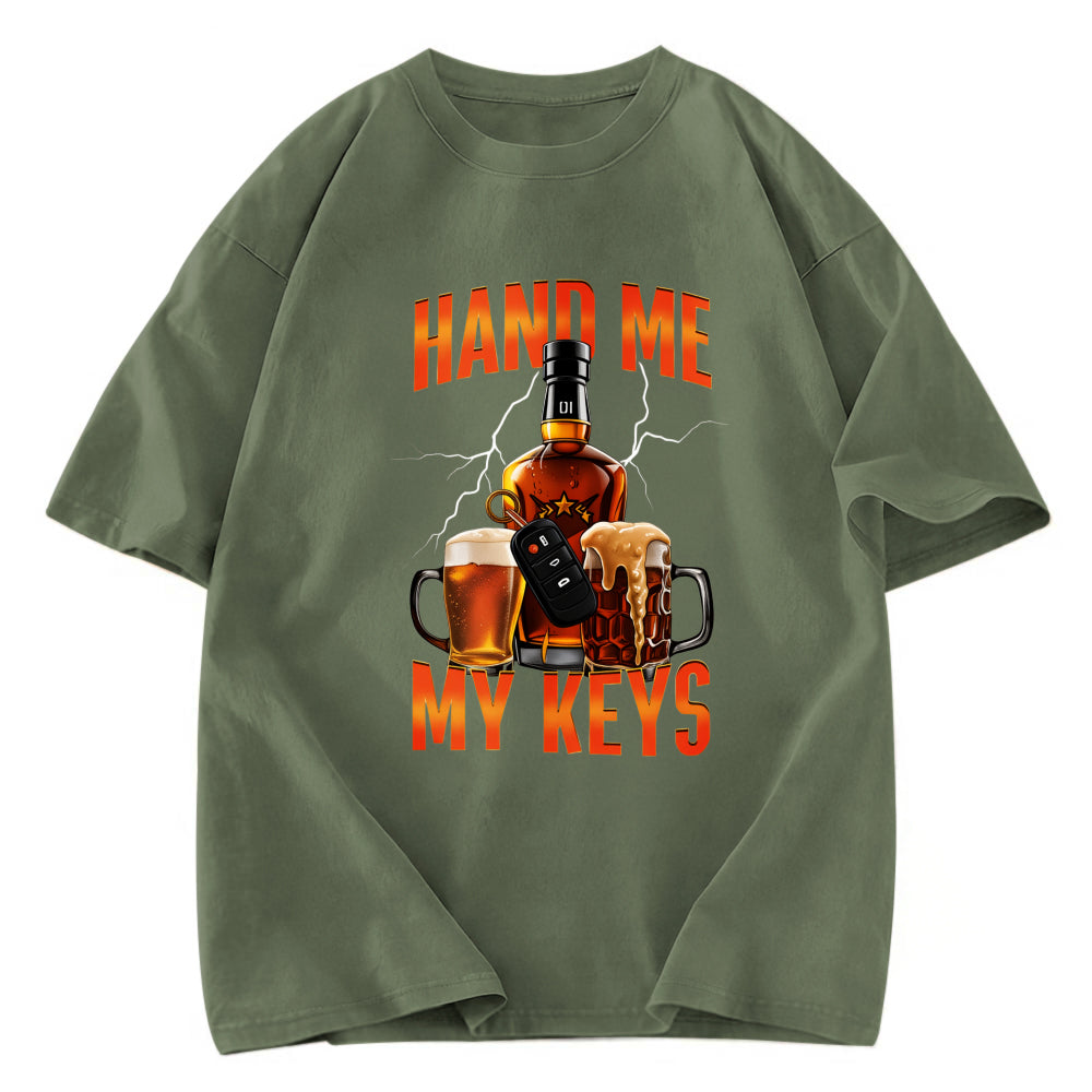 Tokyosol Hand Me The Keys Meme Washed T-Shirt