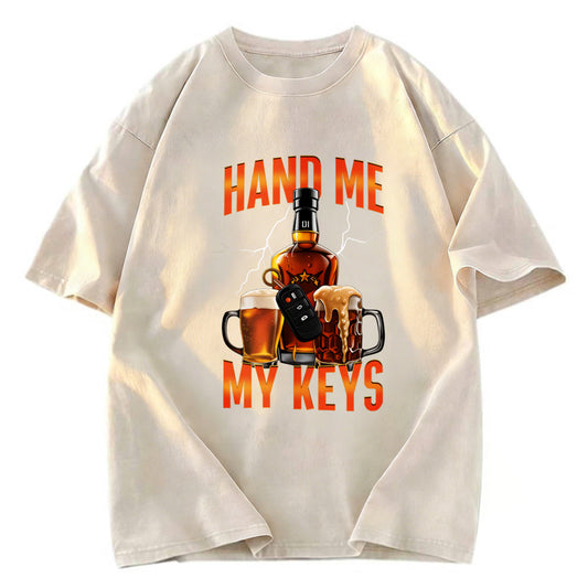 Tokyosol Hand Me The Keys Meme Washed T-Shirt