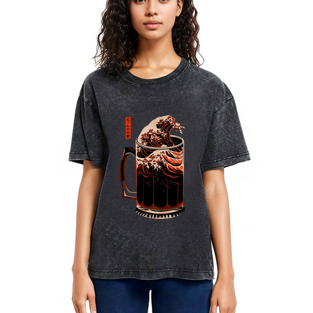Tokyosol The Great Wave Of Beer Japanese Classic T-Shirt