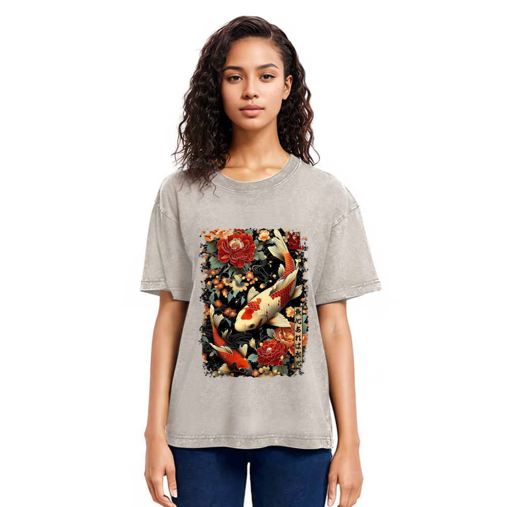Tokyosol Fish and Water: Give and Receive Washed T-Shirt