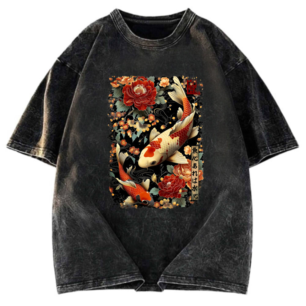 Tokyosol Fish and Water: Give and Receive Washed T-Shirt