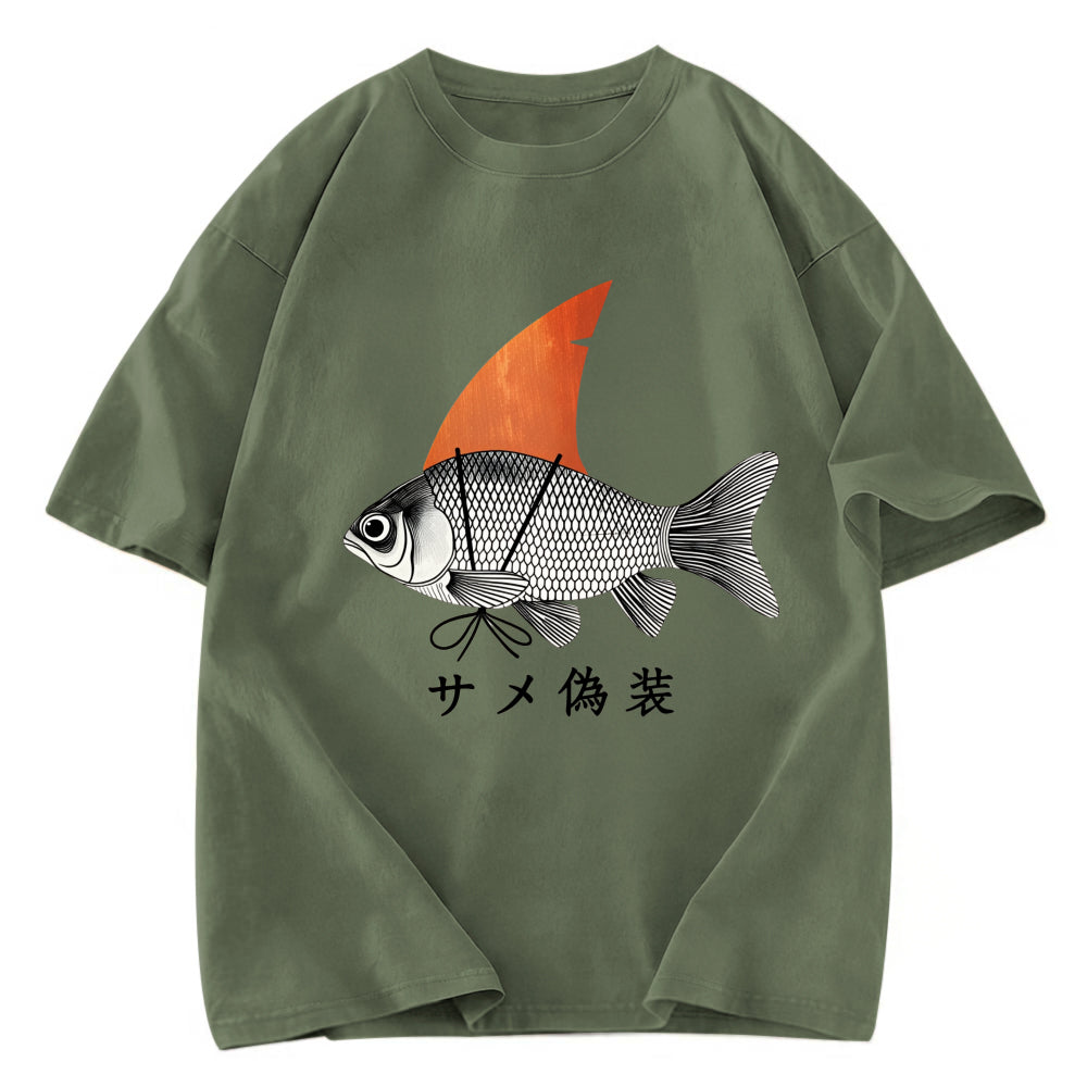 Tokyosol Fish Disguise Washed T-Shirt