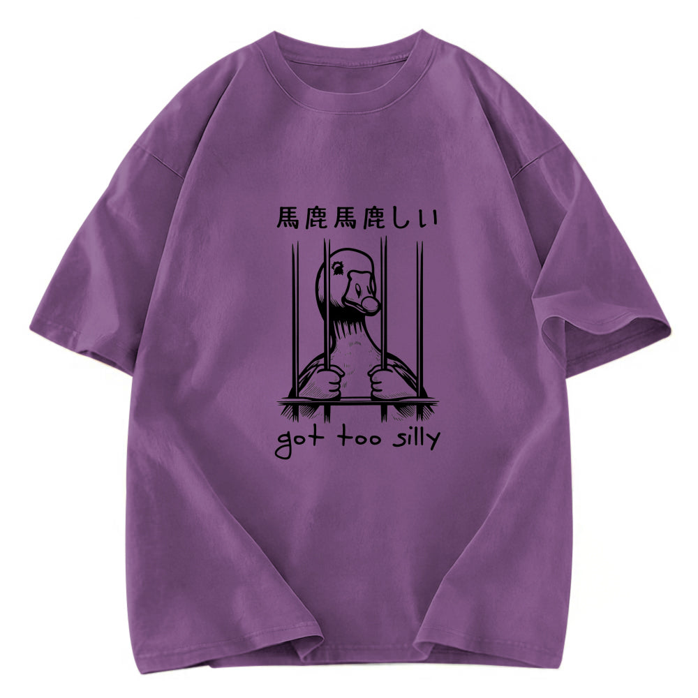 Tokyosol Got Too Silly Goose Women's Crop Raglan T-Shirt