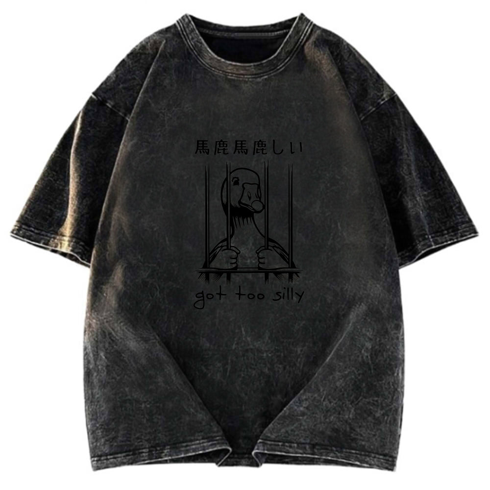 Tokyosol Got Too Silly Goose Women's Crop Raglan T-Shirt