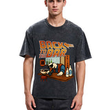 Tokyosol The Coolest Goose At The Bar Washed T-Shirt