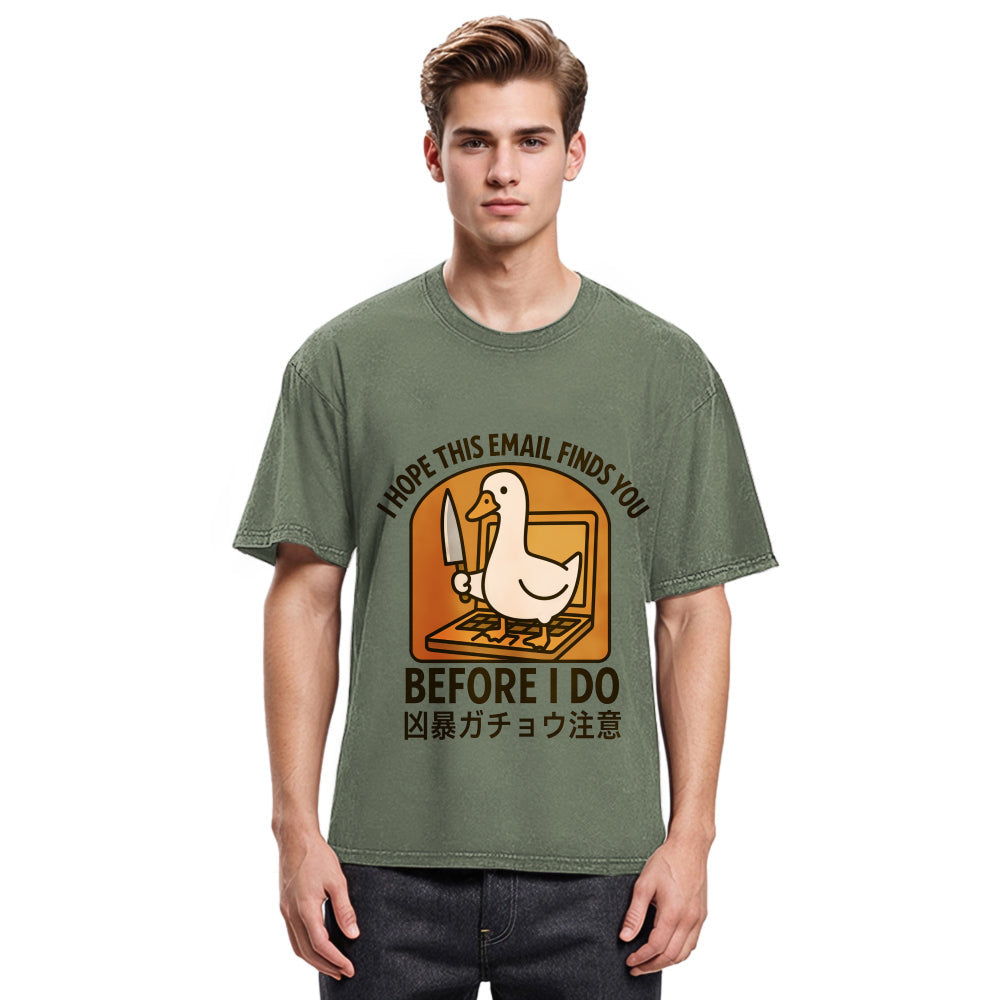 Tokyosol Goose With A Knife Washed T-Shirt