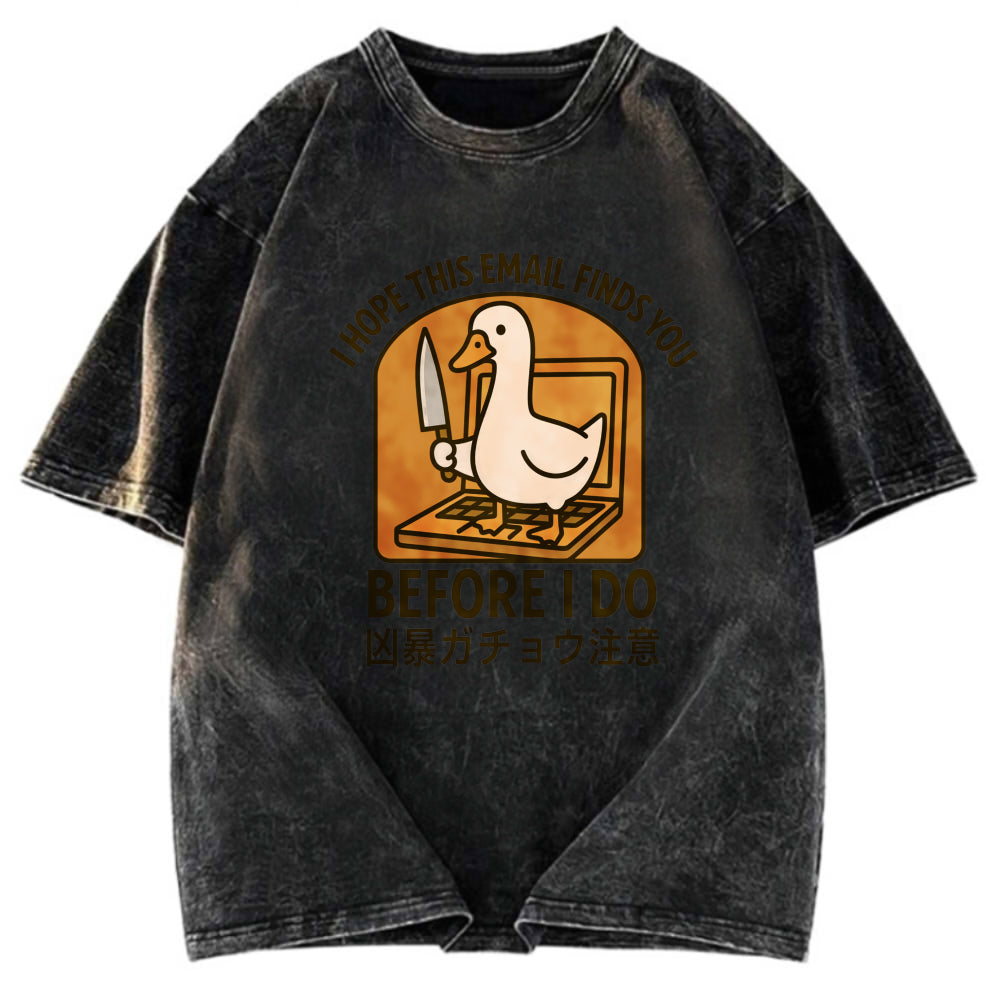 Tokyosol Goose With A Knife Washed T-Shirt