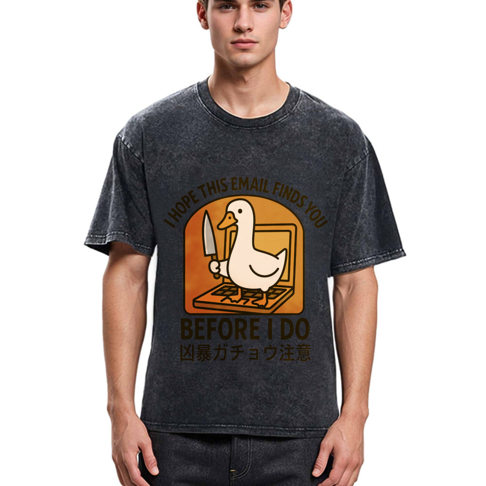 Tokyosol Goose With A Knife Washed T-Shirt