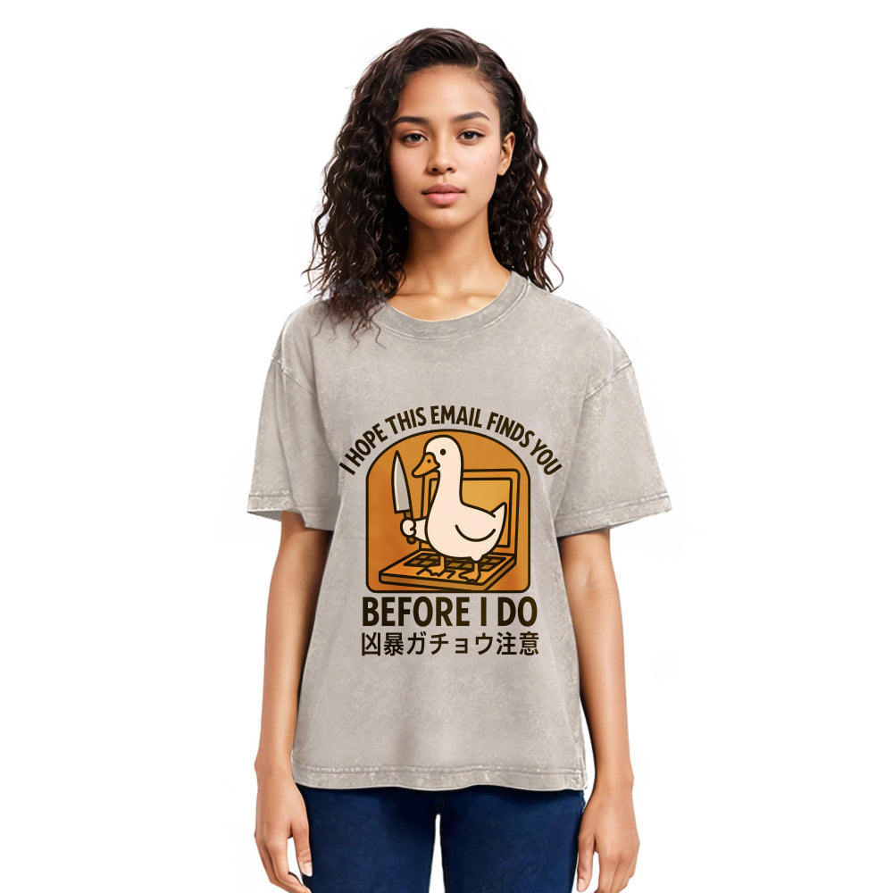 Tokyosol Goose With A Knife Washed T-Shirt