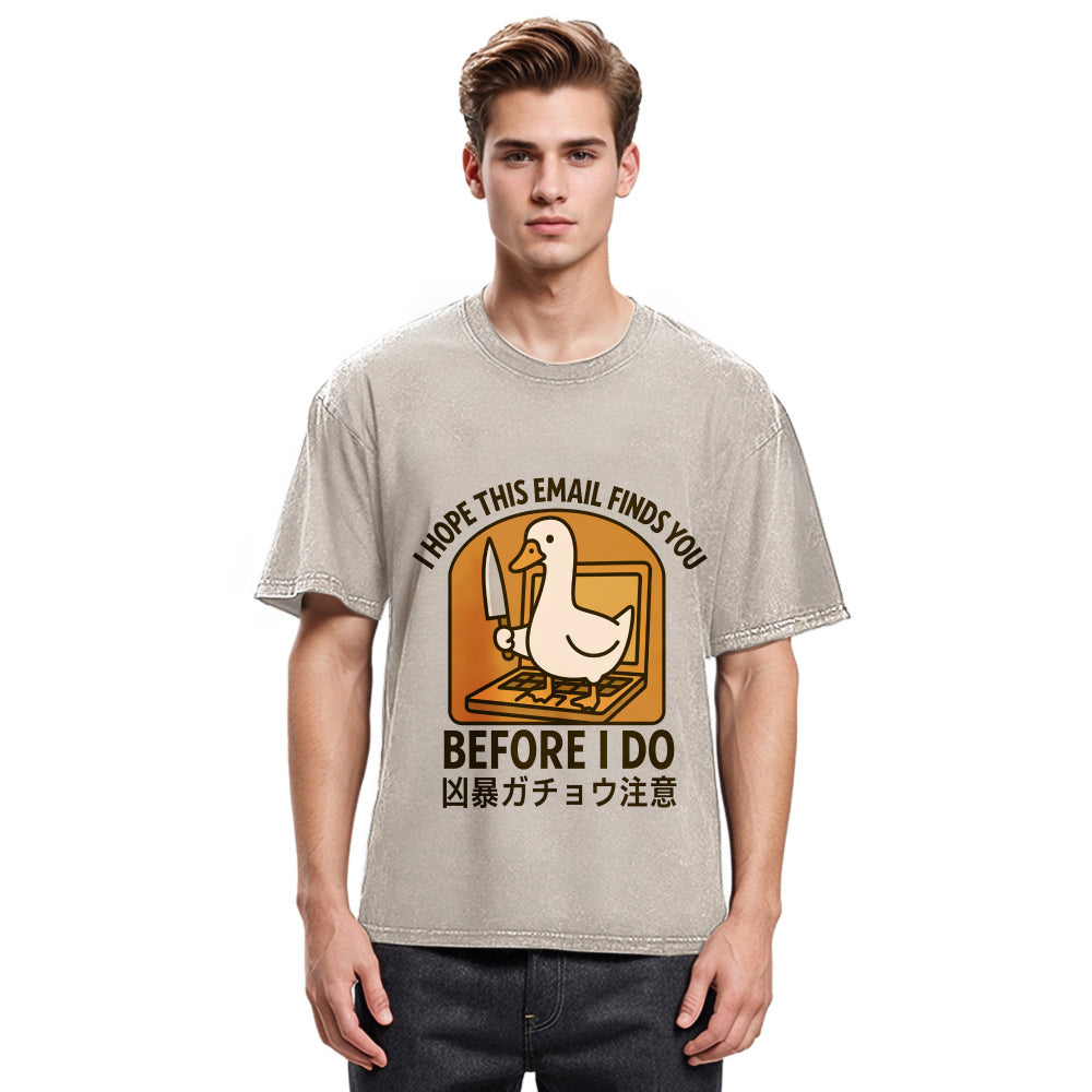 Tokyosol Goose With A Knife Washed T-Shirt