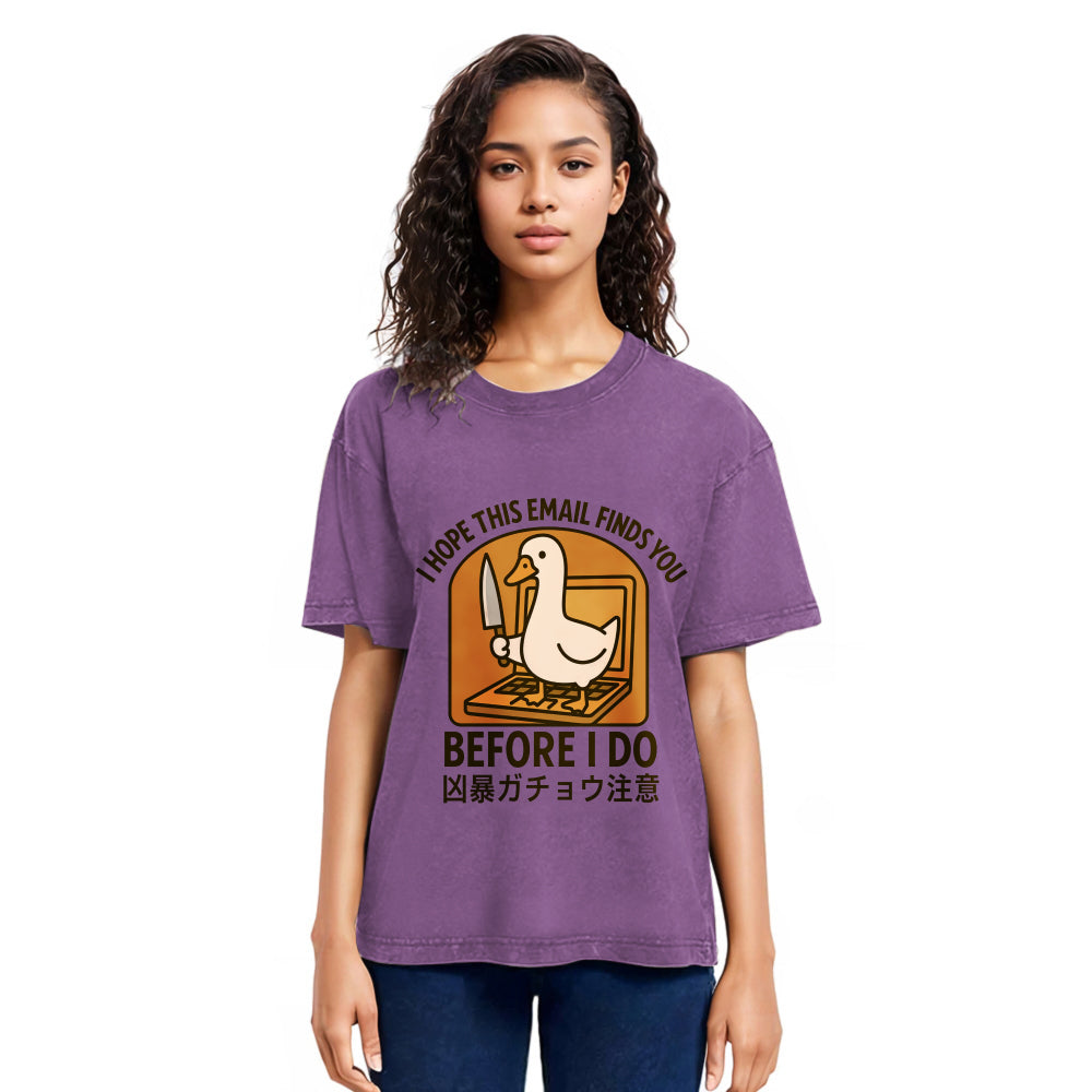 Tokyosol Goose With A Knife Washed T-Shirt