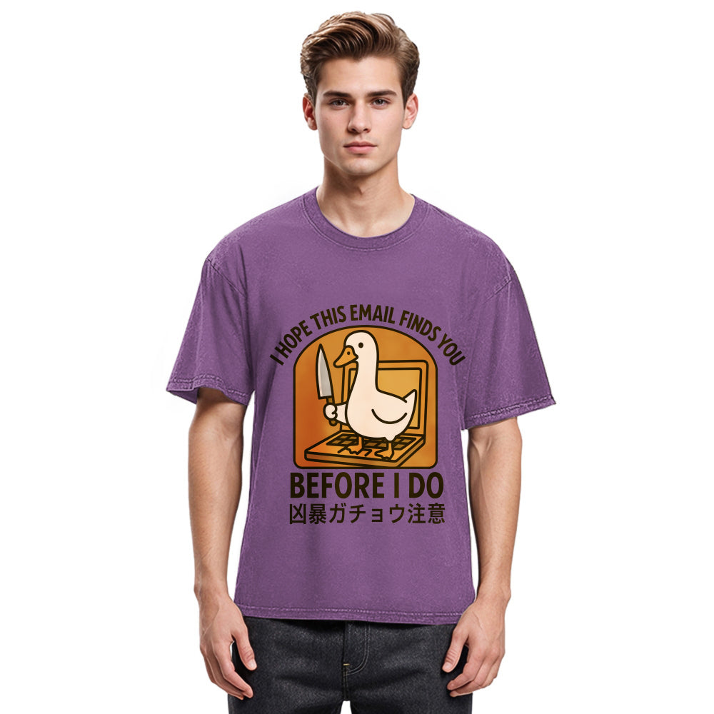 Tokyosol Goose With A Knife Washed T-Shirt