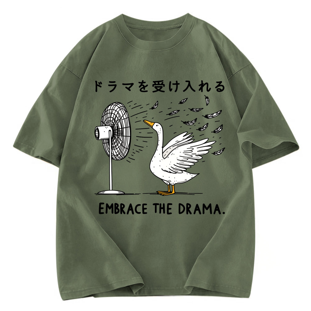 Tokyosol Goose Blowing Electric Fan Washed T-Shirt