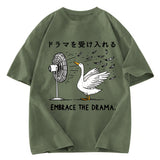 Tokyosol Goose Blowing Electric Fan Washed T-Shirt
