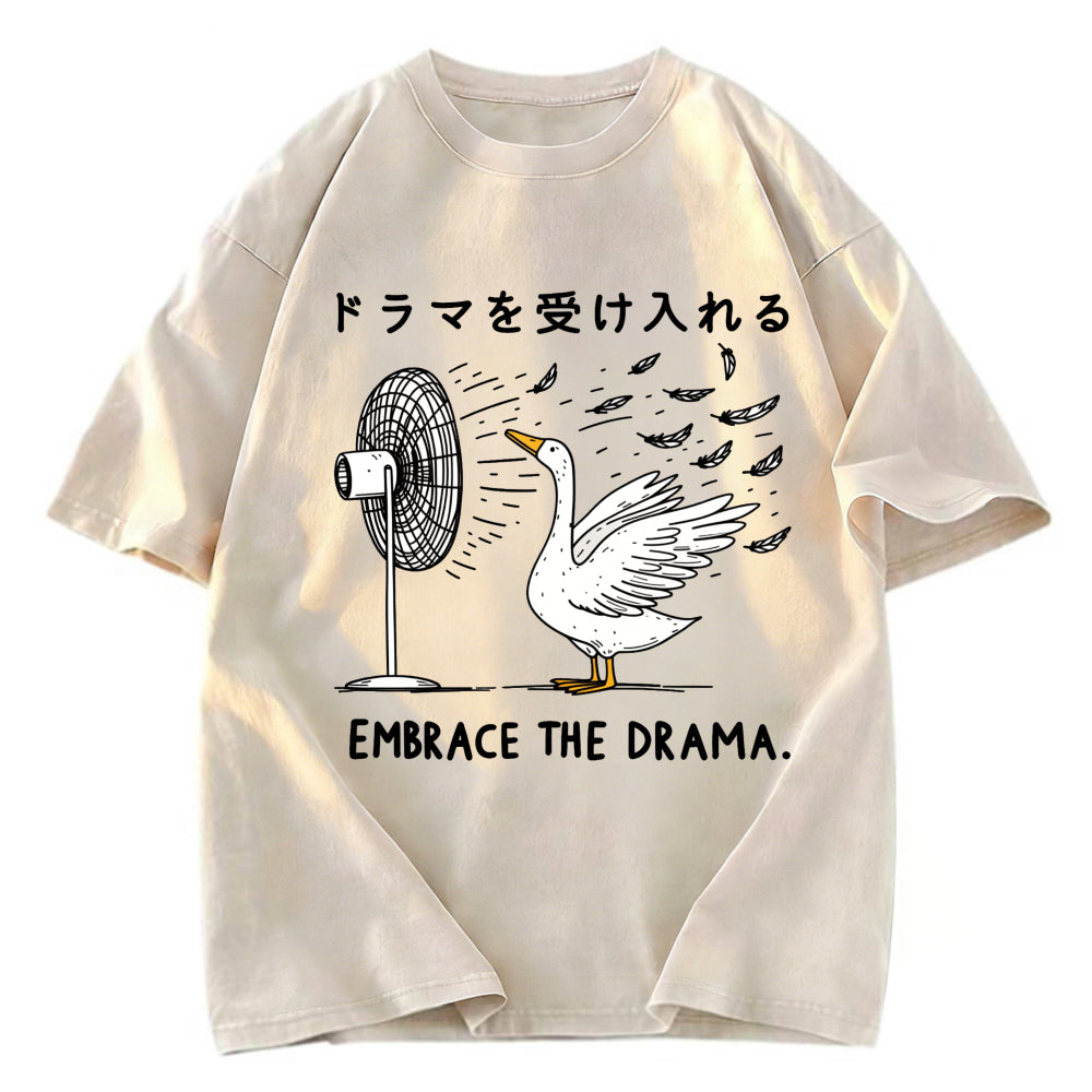 Tokyosol Goose Blowing Electric Fan Washed T-Shirt