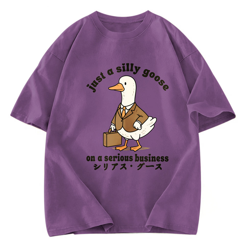 Tokyosol Silly Goose On A Serious Business Washed T-Shirt