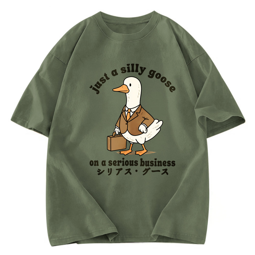 Tokyosol Silly Goose On A Serious Business Washed T-Shirt