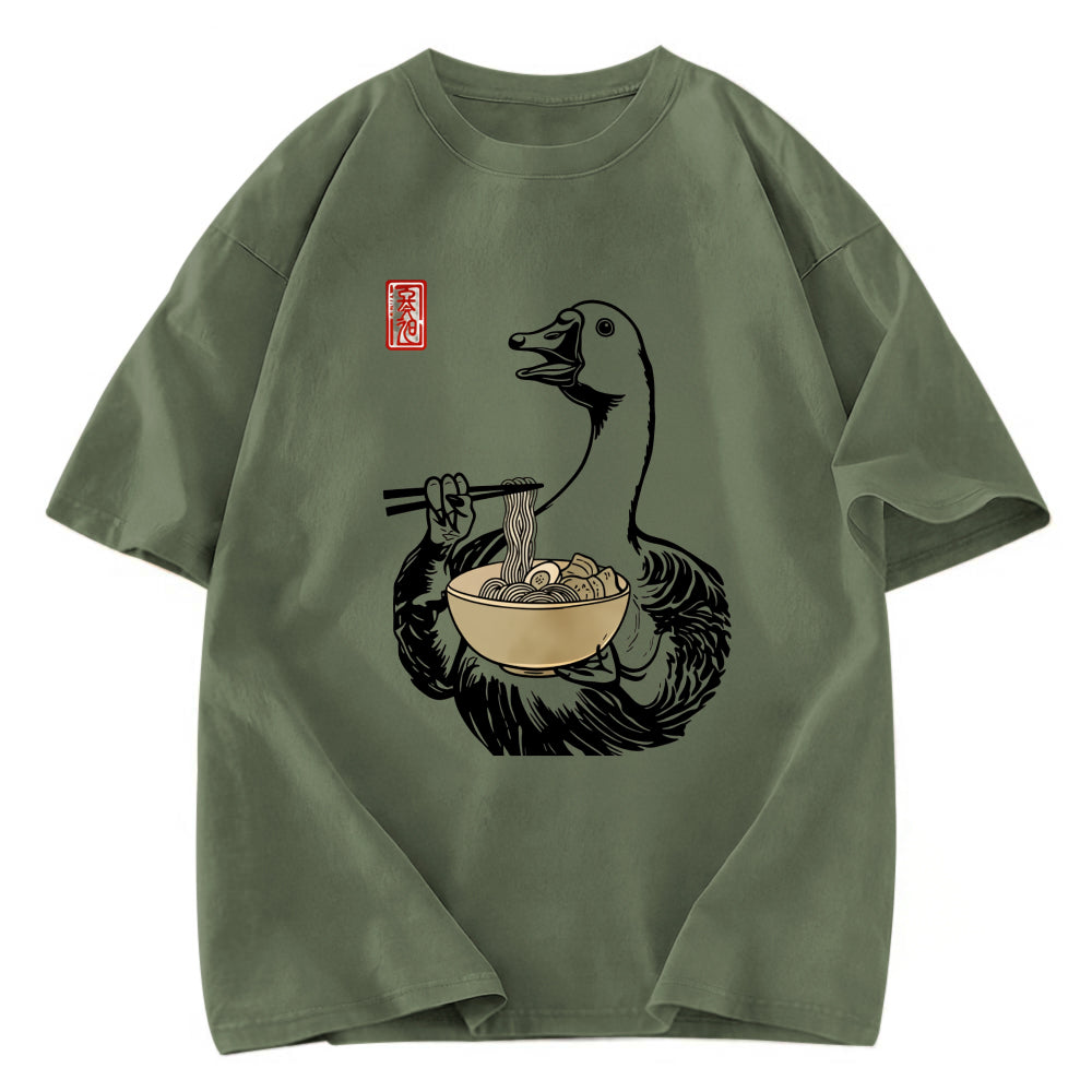 Tokyosol Goose Eating Ramen Washed T-Shirt