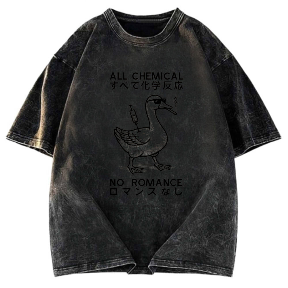 Tokyosol Silly Goose￡oAll Chemical No Romance Washed T-Shirt