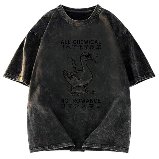 Tokyosol Silly Goose￡oAll Chemical No Romance Washed T-Shirt