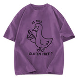 Tokyosol Funny Goose:Is This Gluten Free Washed T-Shirt