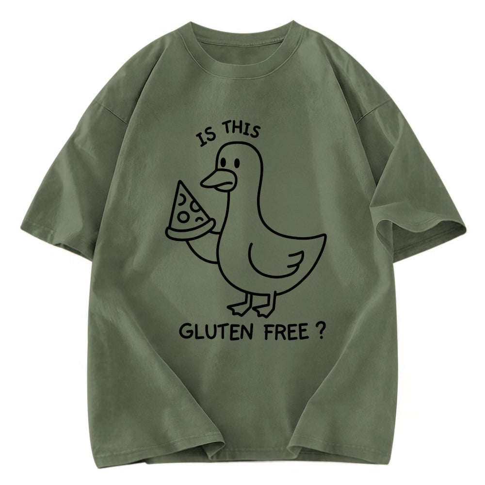 Tokyosol Funny Goose:Is This Gluten Free Washed T-Shirt