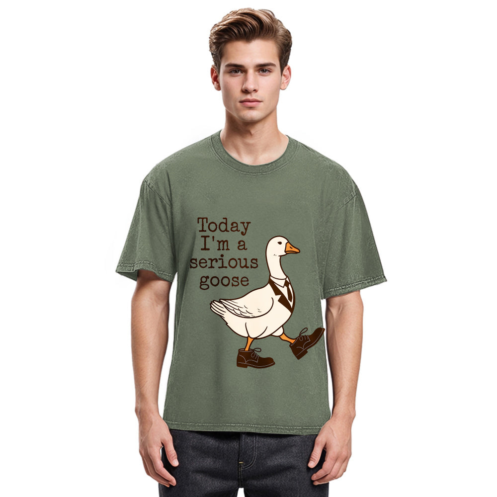 Tokyosol Working And Serious Goose Washed T-Shirt