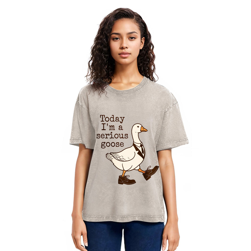 Tokyosol Working And Serious Goose Washed T-Shirt