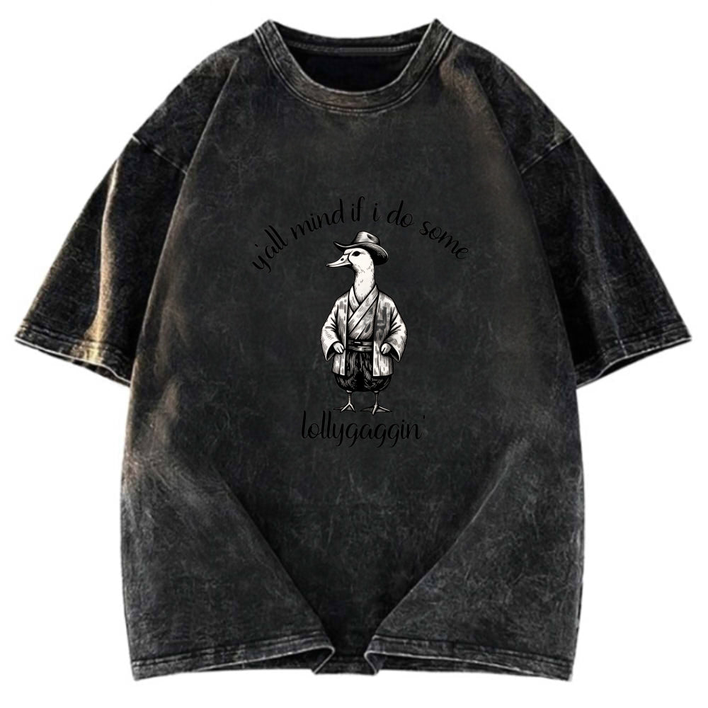 Tokyosol Stupid Samurai Goose Washed T-Shirt