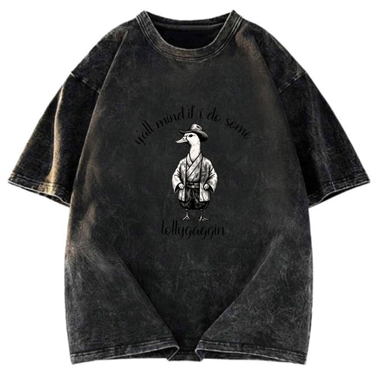 Tokyosol Stupid Samurai Goose Washed T-Shirt
