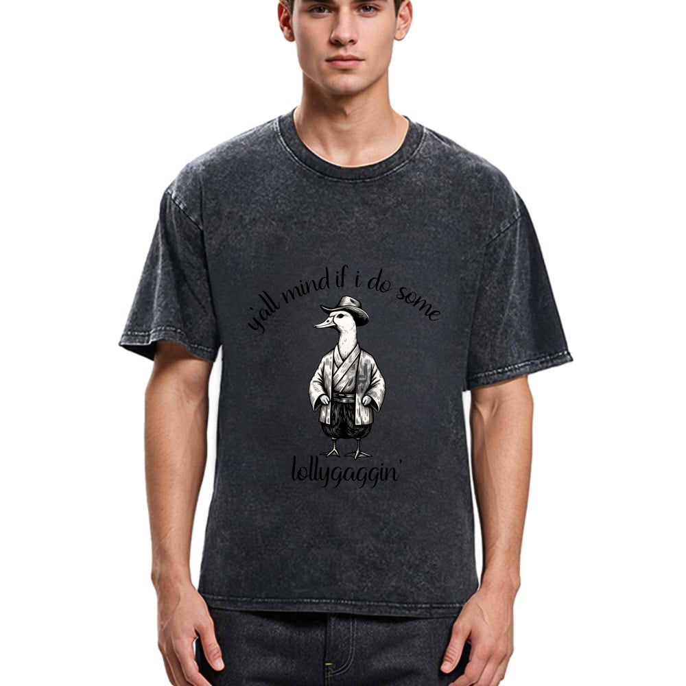 Tokyosol Stupid Samurai Goose Washed T-Shirt