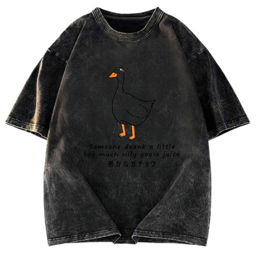Tokyosol Drink More Silly Goose Juice Washed T-Shirt