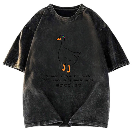 Tokyosol Drink More Silly Goose Juice Washed T-Shirt