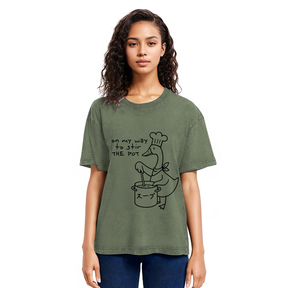 Tokyosol Goose Chef Washed T-Shirt