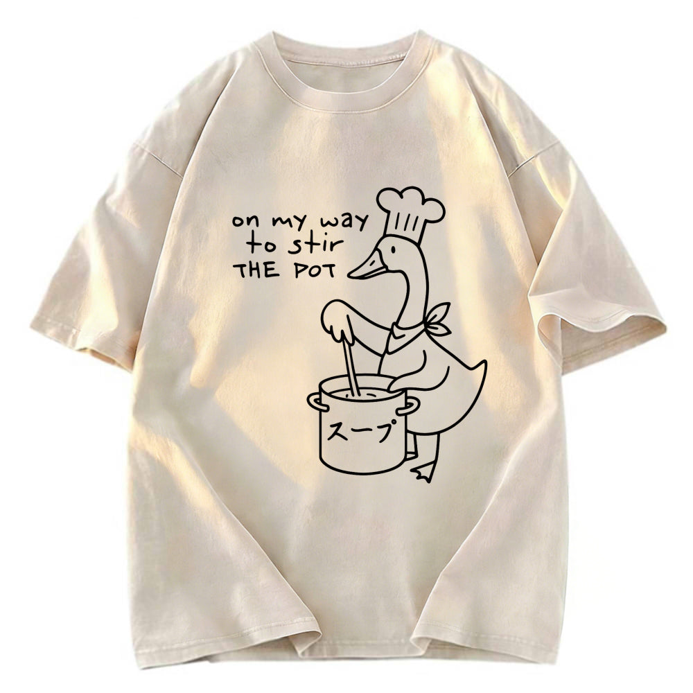 Tokyosol Goose Chef Washed T-Shirt