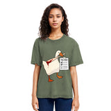 Tokyosol Task Slayer Goose Funny Washed T-Shirt