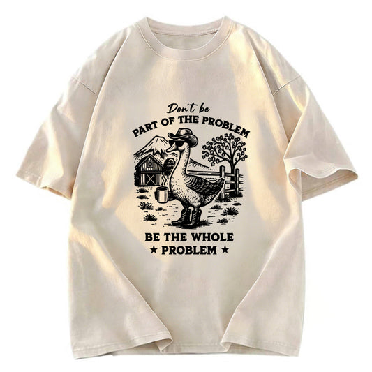 Tokyosol Silly Goose With Sunglasses Washed T-Shirt